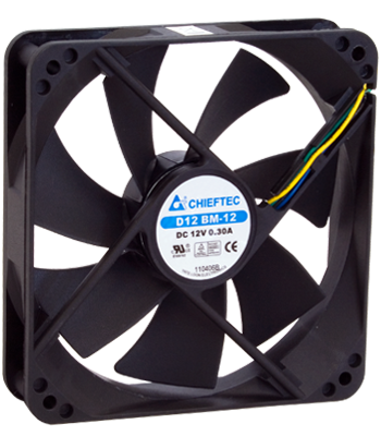 Chieftec AF-1225PWM Ház hűtő 4pin
