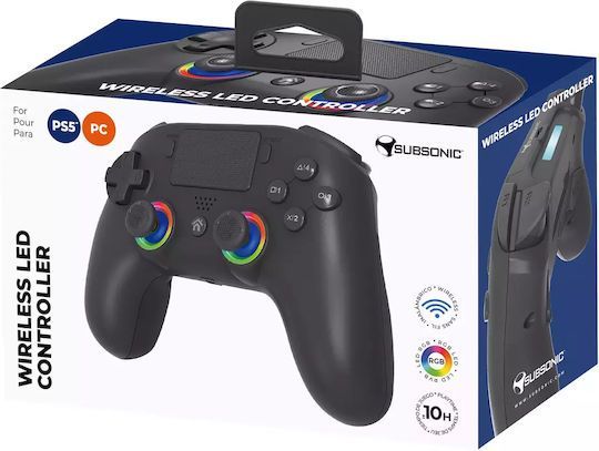 Subsonic PS5 Wireless LED Gamepad Black