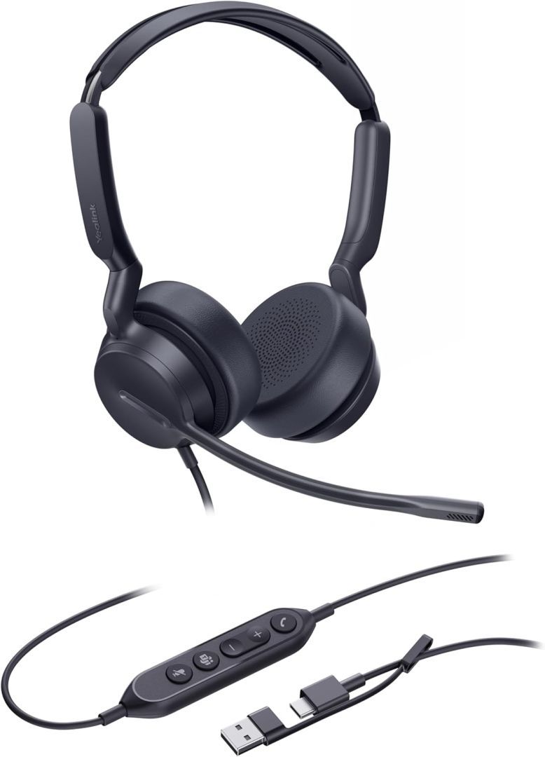 Yealink UH42 Dual Teams USB-C/A Headset Black