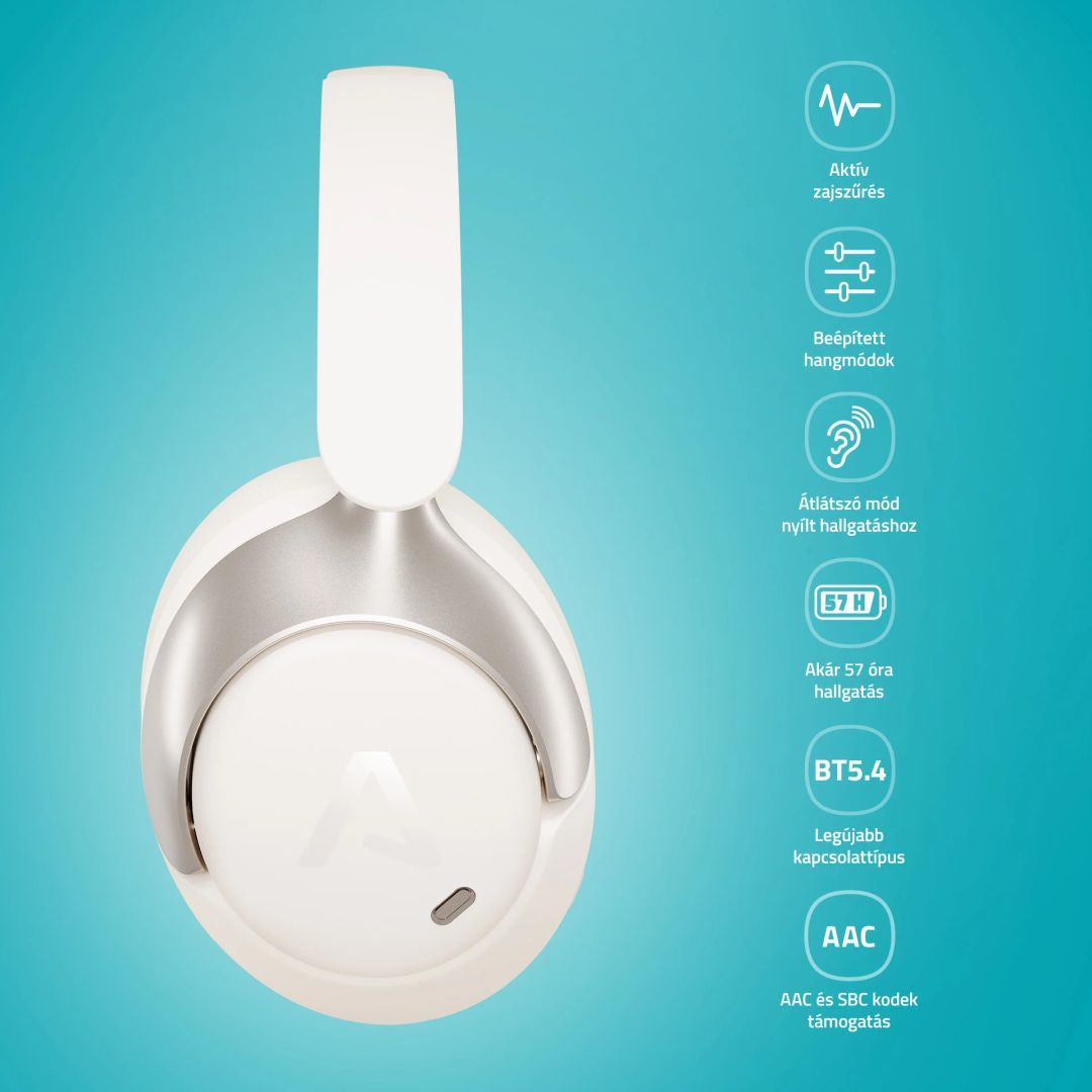 Lamax HighComfort2 ANC Bluetooth Headset White Lamax HighComfort2 ANC Bluetooth Headset White