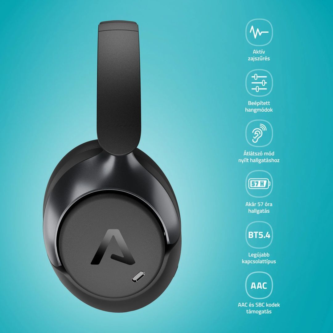 Lamax HighComfort2 ANC Bluetooth Headset Black Lamax HighComfort2 ANC Bluetooth Headset Black