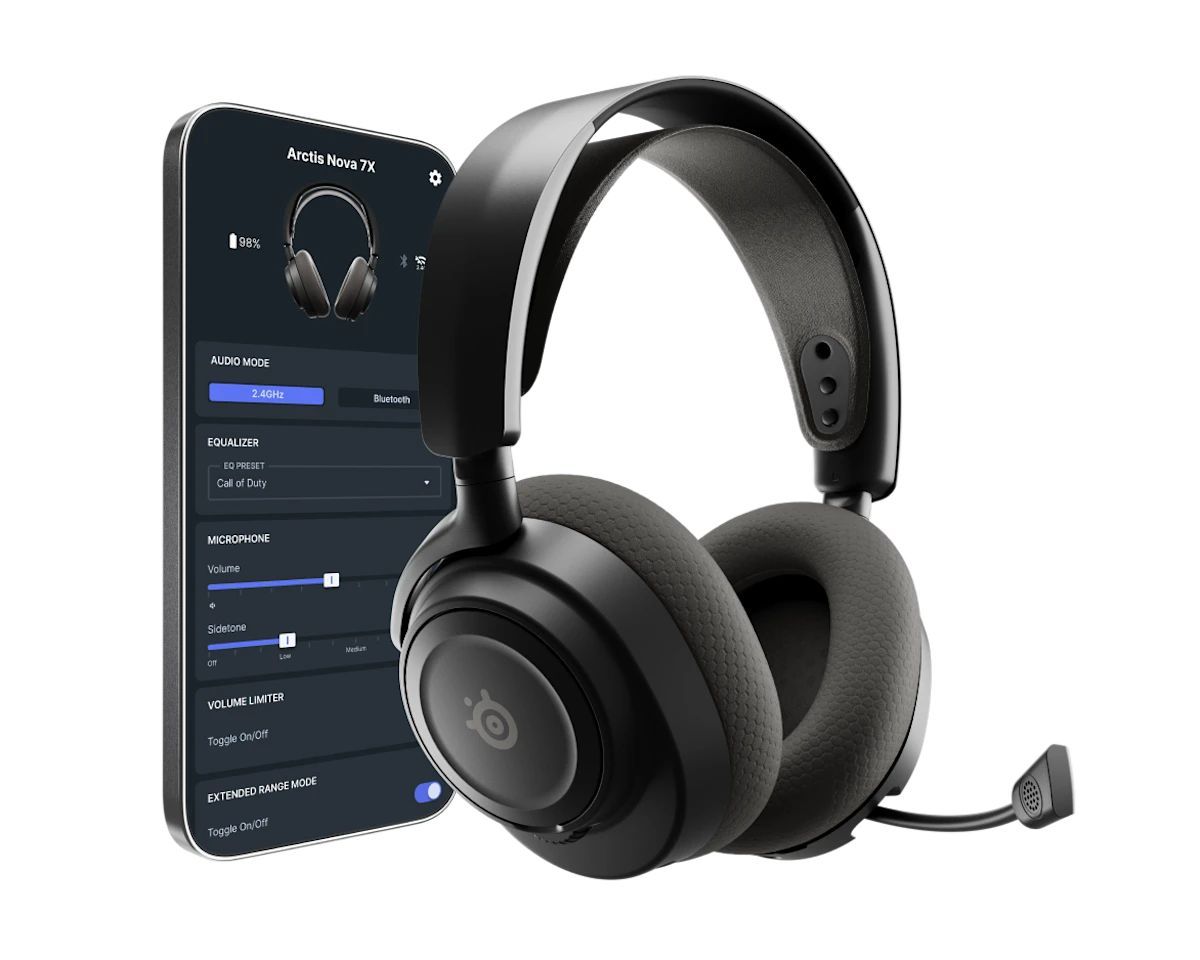 Steelseries Arctis Nova 7X Gen 2 Wireless Bluetooth Gaming Headset Black Steelseries Arctis Nova 7X Gen 2 Wireless Bluetooth Gaming Headset Black