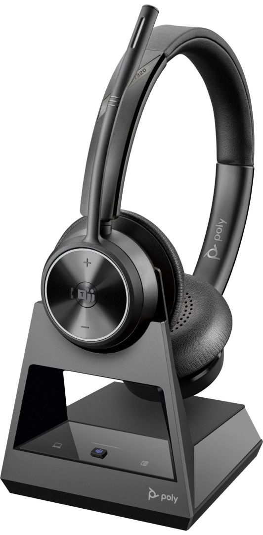 Poly Plantronics Savi 7320 Stereo MS Teams Wireless DECT 1880-1900MHz Headset Black Poly Plantronics Savi 7320 Stereo MS Teams Wireless DECT 1880-1900MHz Headset Black