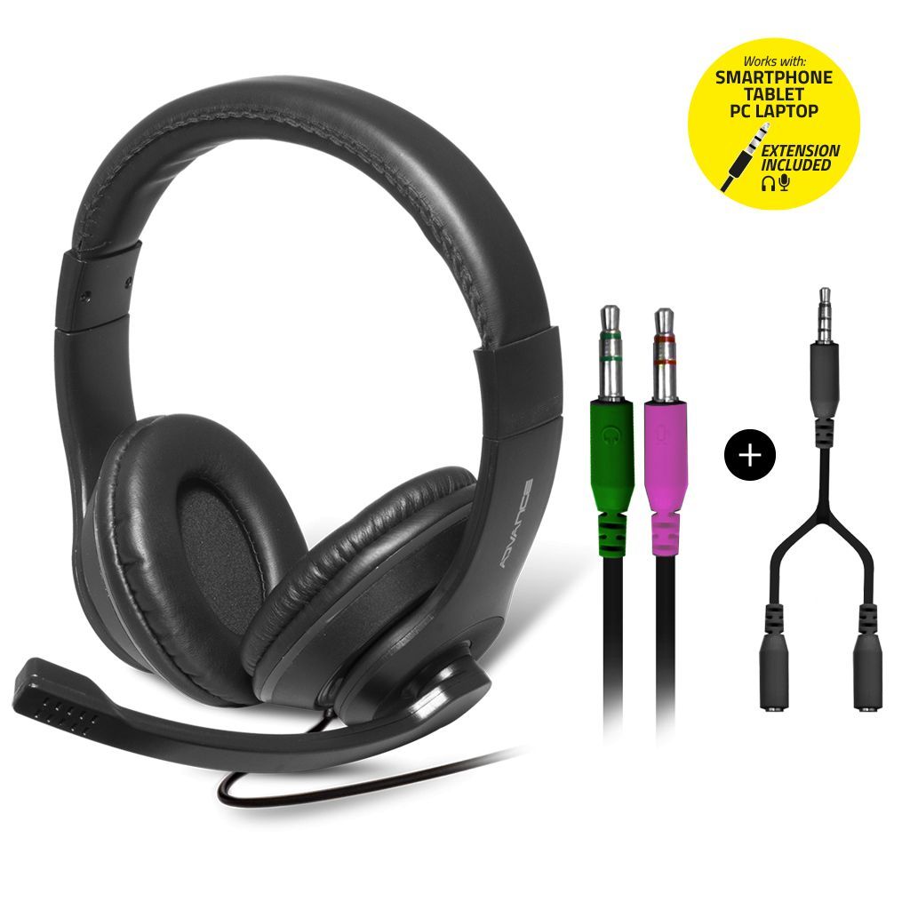 Advance Headphonics Pro Headset Black Advance Headphonics Pro Headset Black