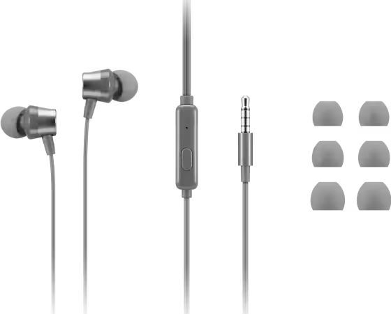 Lenovo 110 Analog In-Ear Headphone Grey Lenovo 110 Analog In-Ear Headphone Grey