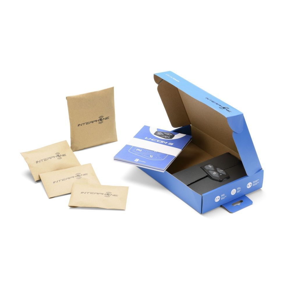 Interphone U-COM3 Bluetooth headset for closed and open helmets Interphone U-COM3 Bluetooth headset for closed and open helmets