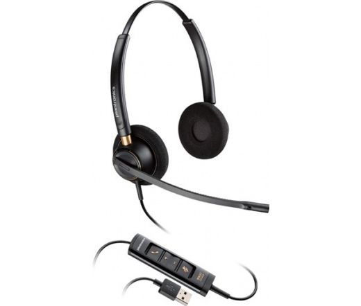 Poly Plantronics EncorePro 525 Stereo Headset Black Poly Plantronics EncorePro 525 Stereo Headset Black