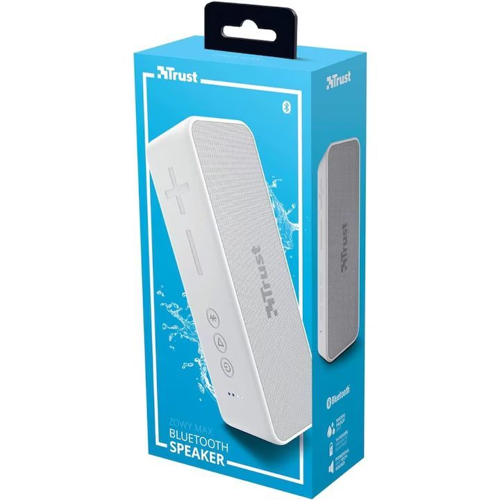 Trust Zowy Max Stylish Bluetooth Speaker White Trust Zowy Max Stylish Bluetooth Speaker White