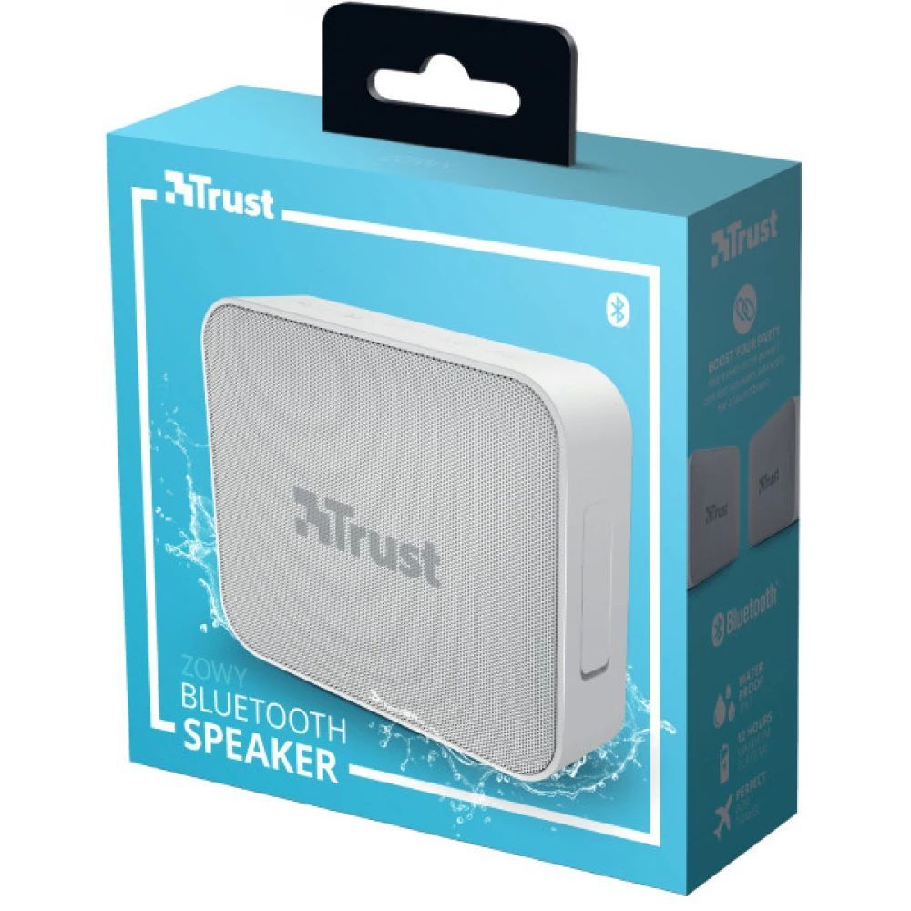 Trust Zowy Compact Bluetooth Speaker White Trust Zowy Compact Bluetooth Speaker White