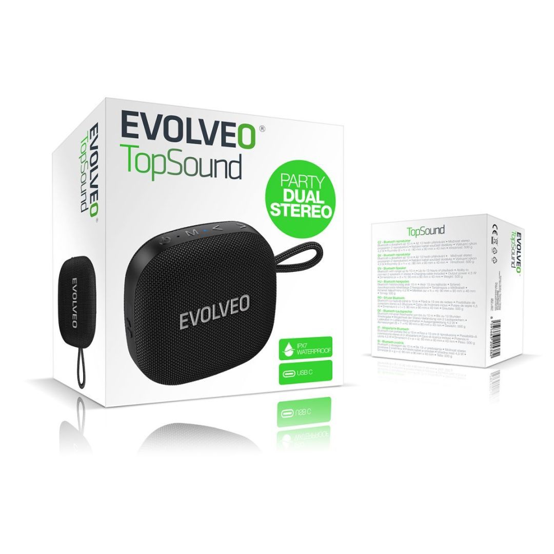 Evolveo TopSound Bluetooth Speaker Black Evolveo TopSound Bluetooth Speaker Black