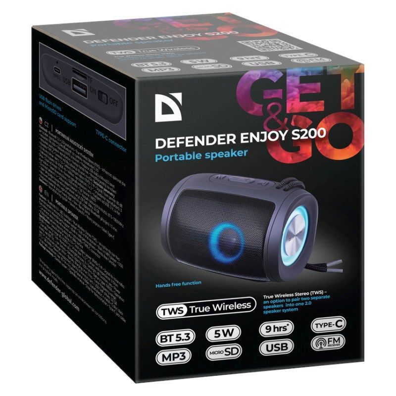 Defender Enjoy S200 Bletooth Speaker Black Defender Enjoy S200 Bletooth Speaker Black