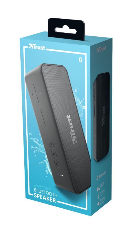Trust Zowy Max Stylish Bluetooth Wireless Speaker Black Trust Zowy Max Stylish Bluetooth Wireless Speaker Black