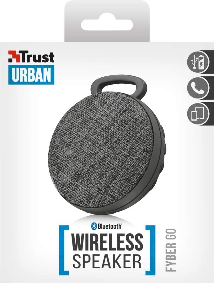 Trust Fyber Go Bluetooth Wireless Speaker Black Trust Fyber Go Bluetooth Wireless Speaker Black