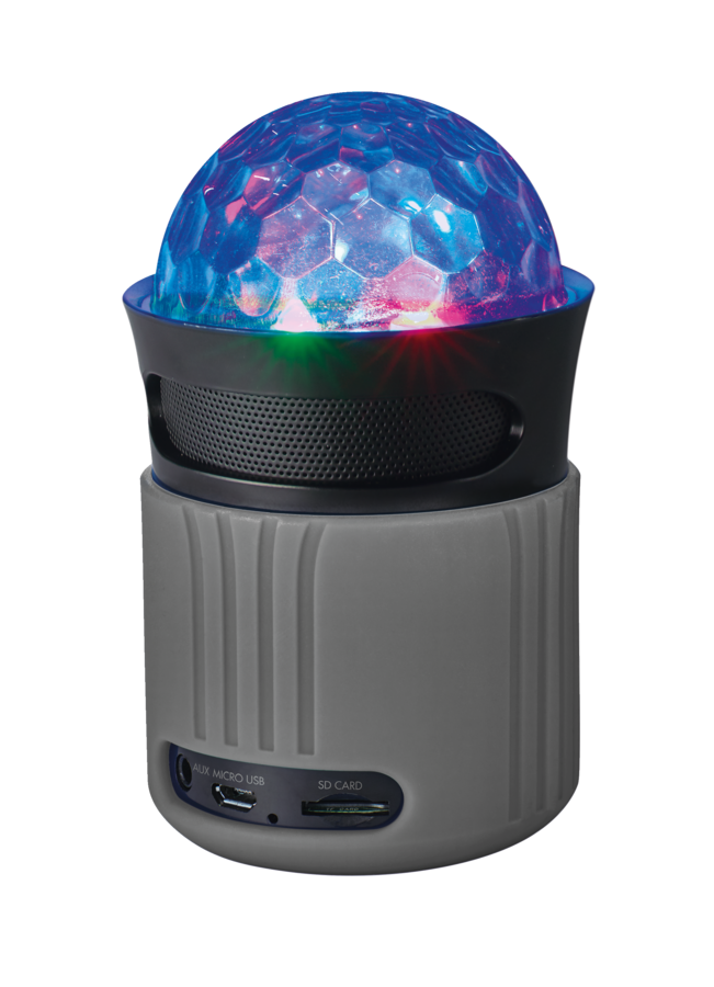 Trust Dixxo Go Wireless Bluetooth Speaker with party lights Grey Trust Dixxo Go Wireless Bluetooth Speaker with party lights Grey