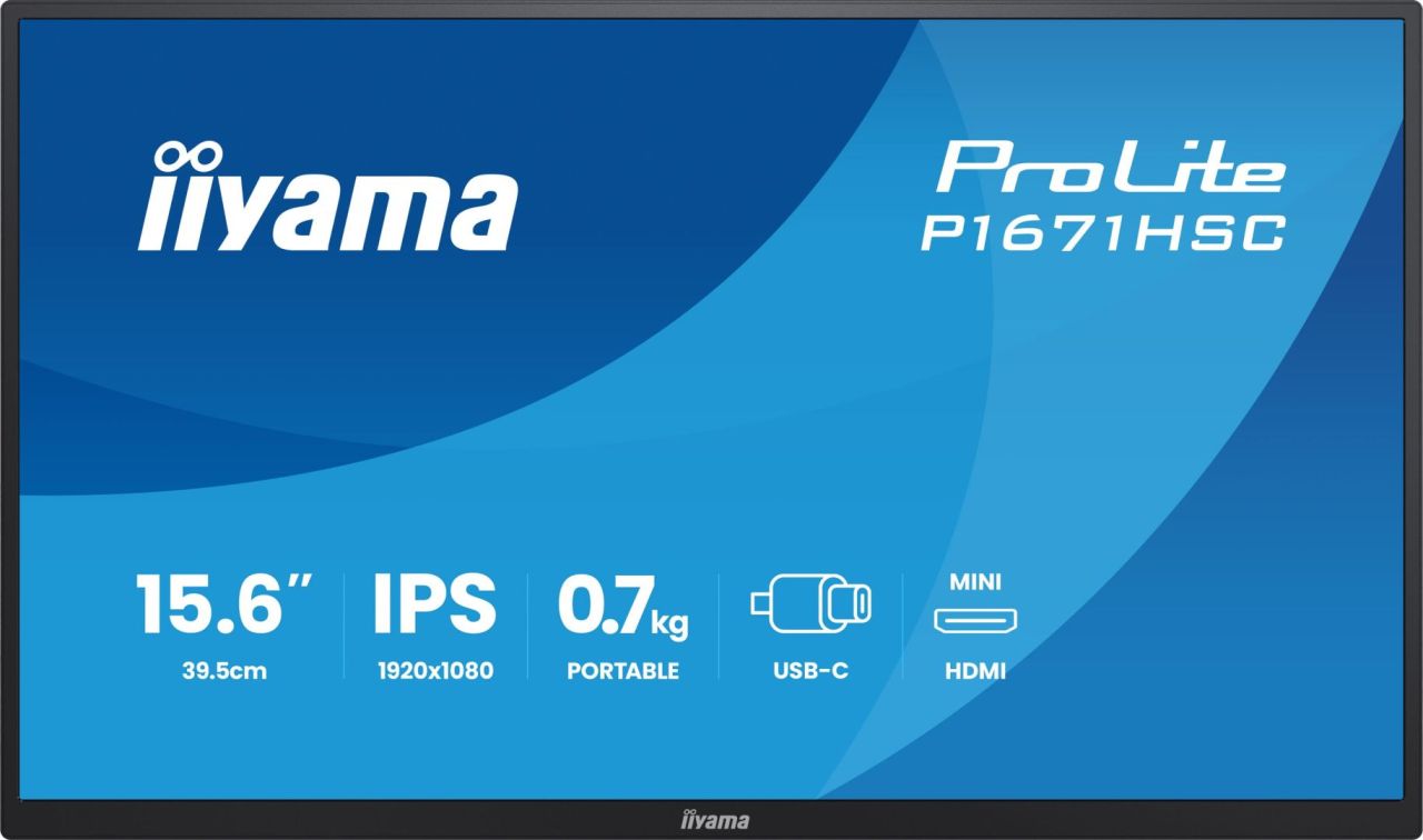 iiyama 15,6" ProLite P1671HSC-B1 IPS LED