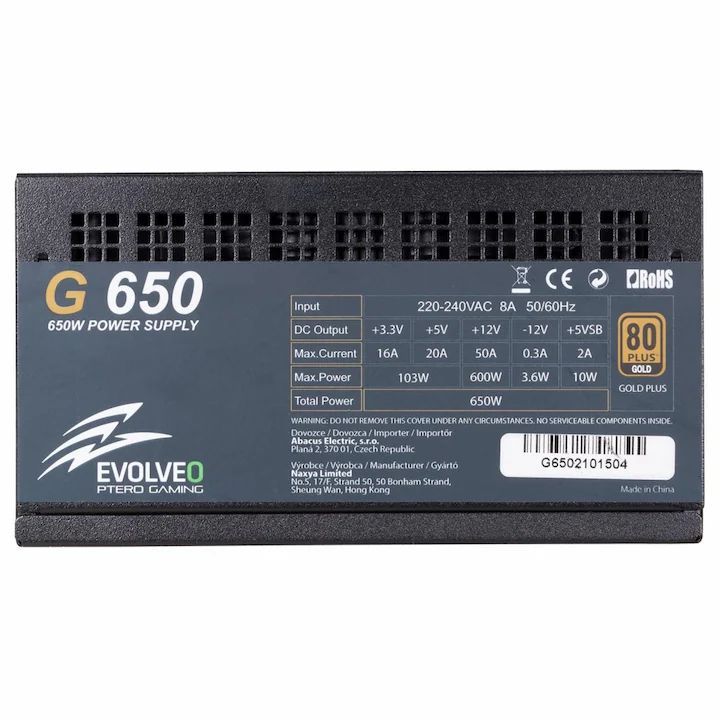 Evolveo 650W 80+Gold G650