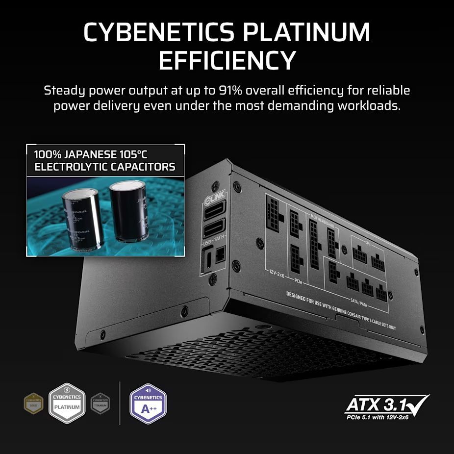 Corsair 1200W 80+ Platinum HX1200i SHIFT