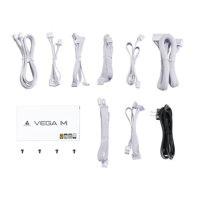 Chieftec 850W 80+ Gold Vega M White Chieftec 850W 80+ Gold Vega M White