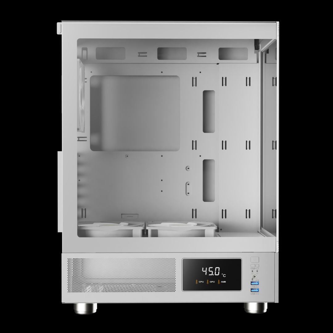 Gamdias Atlas E1 ARGB Tempered Glass White Gamdias Atlas E1 ARGB Tempered Glass White