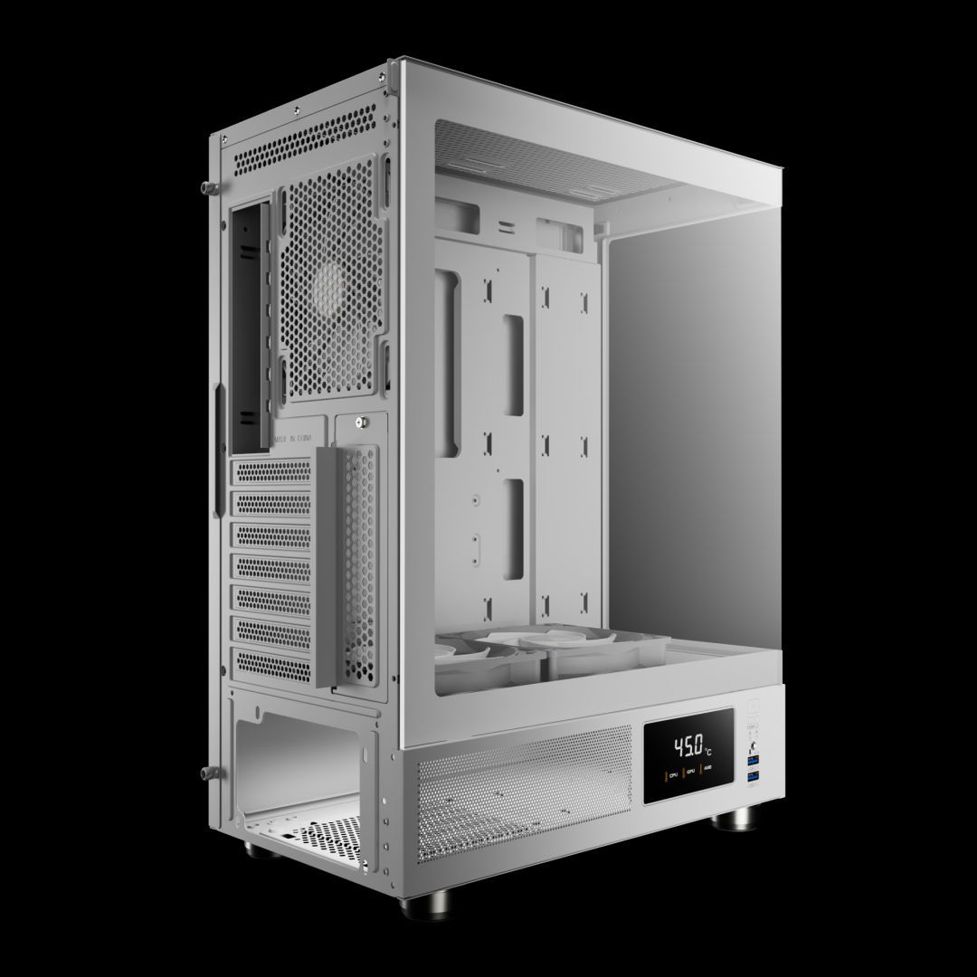 Gamdias Atlas E1 ARGB Tempered Glass White Gamdias Atlas E1 ARGB Tempered Glass White