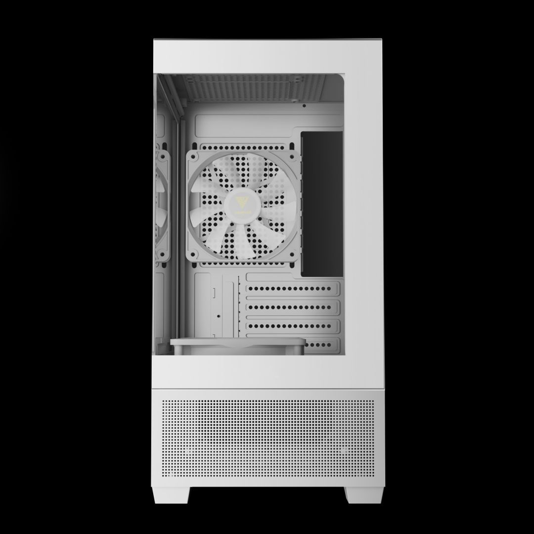 Gamdias Aura GC9M ELITE ARGB Tempered Glass White