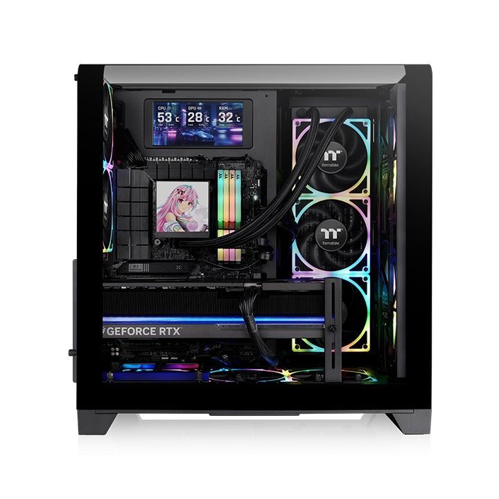 Thermaltake View 390 Air Tempered Glass Black