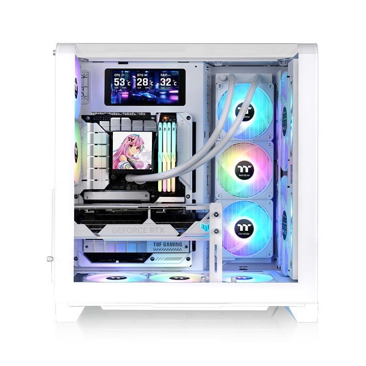 Thermaltake View 390 Air Tempered Glass Snow