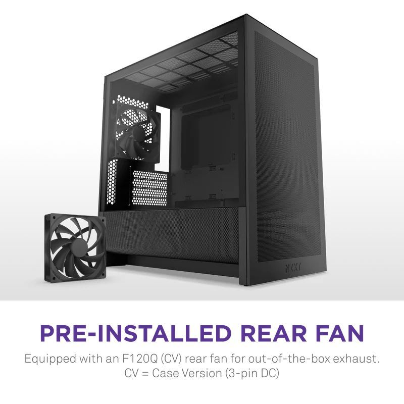 NZXT H3 Flow Tempered Glass Black NZXT H3 Flow Tempered Glass Black