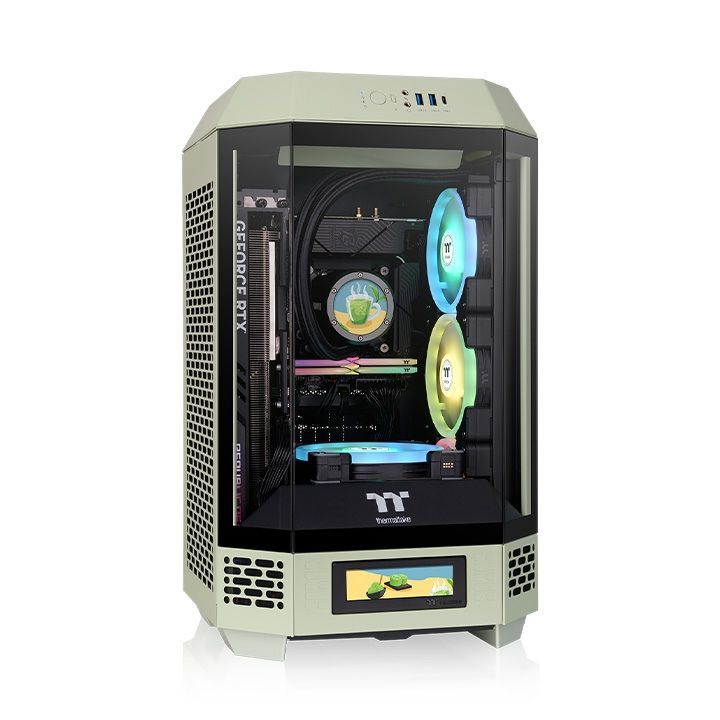 Thermaltake The Tower 250 Mini Tower Chassis Tempered Glass Matcha Green Thermaltake The Tower 250 Mini Tower Chassis Tempered Glass Matcha Green
