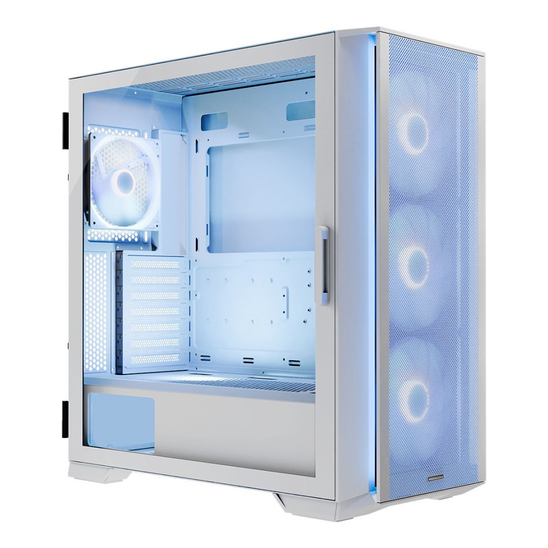 Modecom Horizon ARGB Flow Tempered Glass White