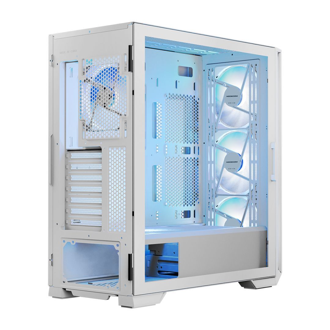 Modecom Horizon ARGB Flow Tempered Glass White