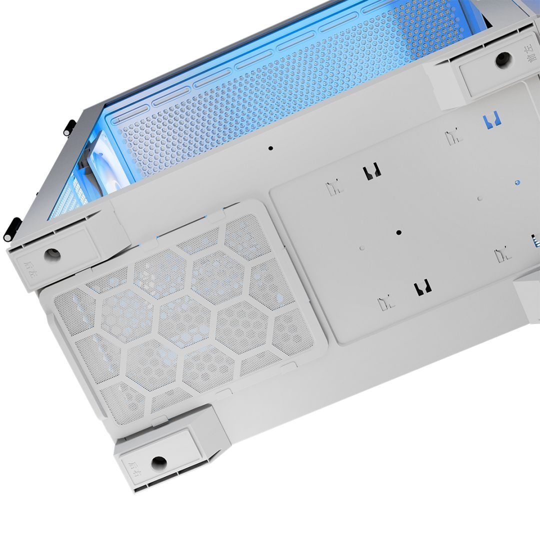 Modecom Horizon ARGB Flow Tempered Glass White