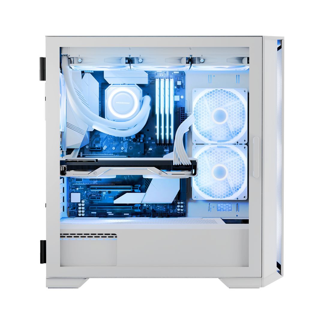 Modecom Horizon ARGB Flow Tempered Glass White