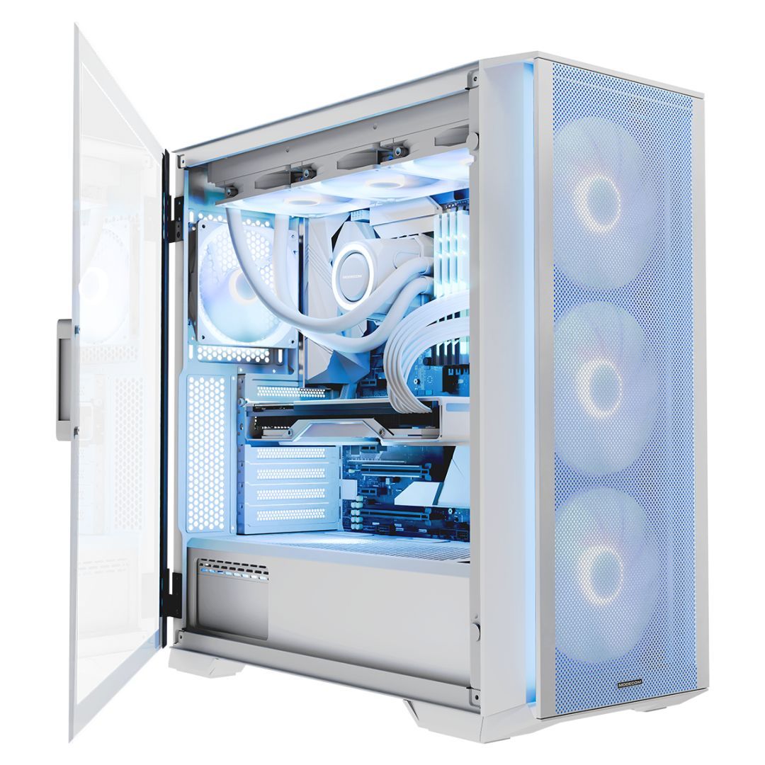 Modecom Horizon ARGB Flow Tempered Glass White