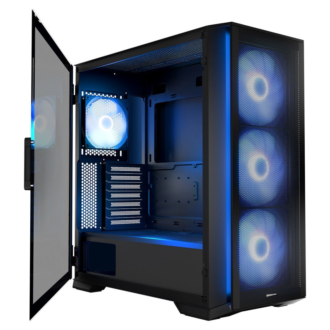 Modecom Horizon ARGB Flow Tempered Glass Black