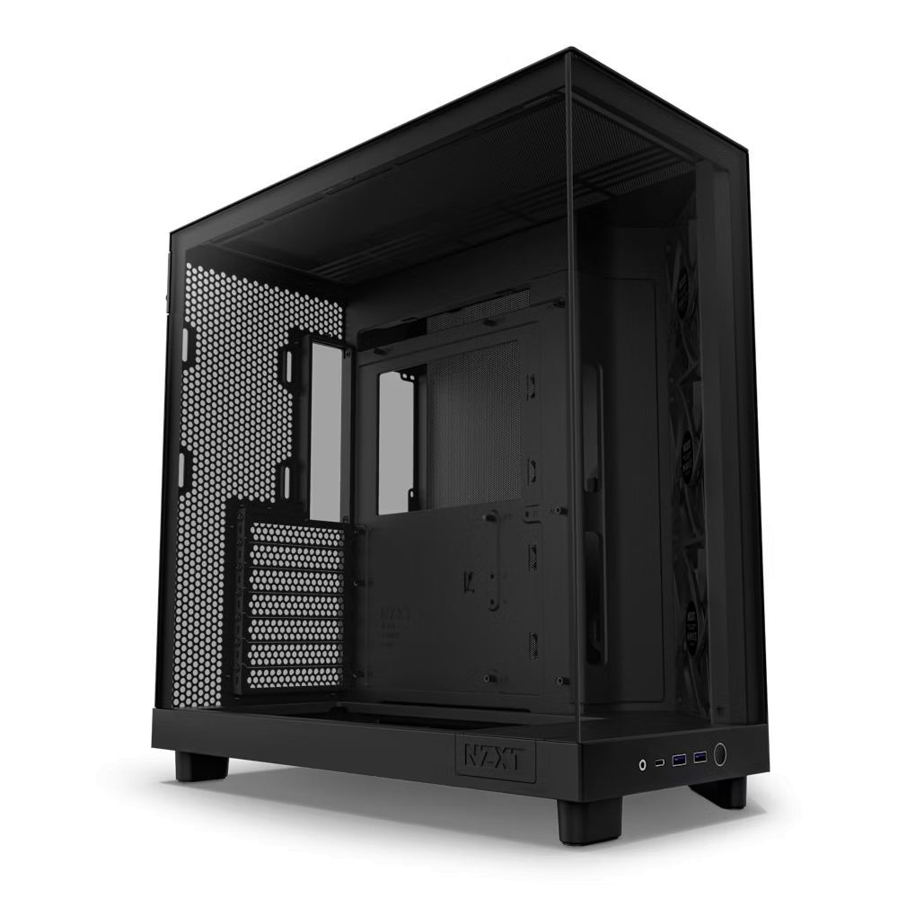 NZXT H6 Flow (2023) Tempered Glass Matte Black NZXT H6 Flow (2023) Tempered Glass Matte Black