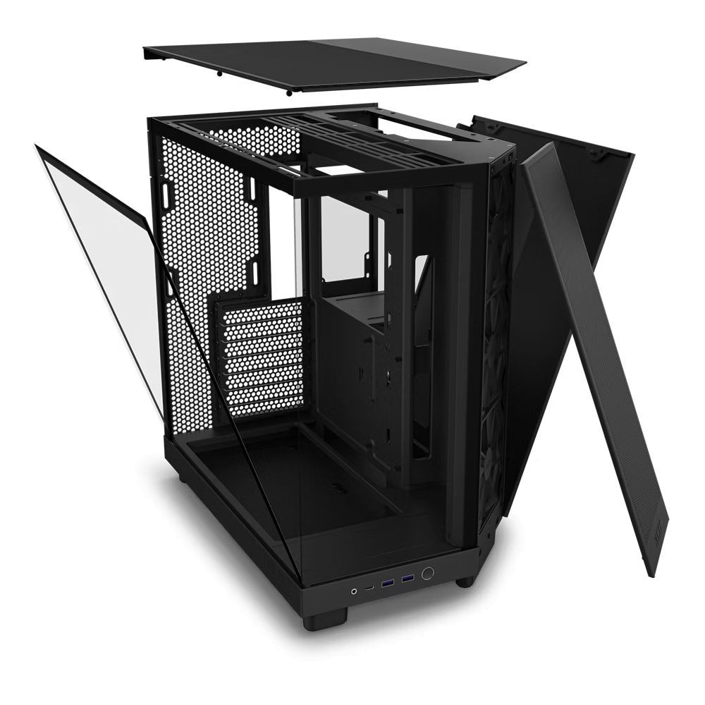 NZXT H6 Flow (2023) Tempered Glass Matte Black NZXT H6 Flow (2023) Tempered Glass Matte Black