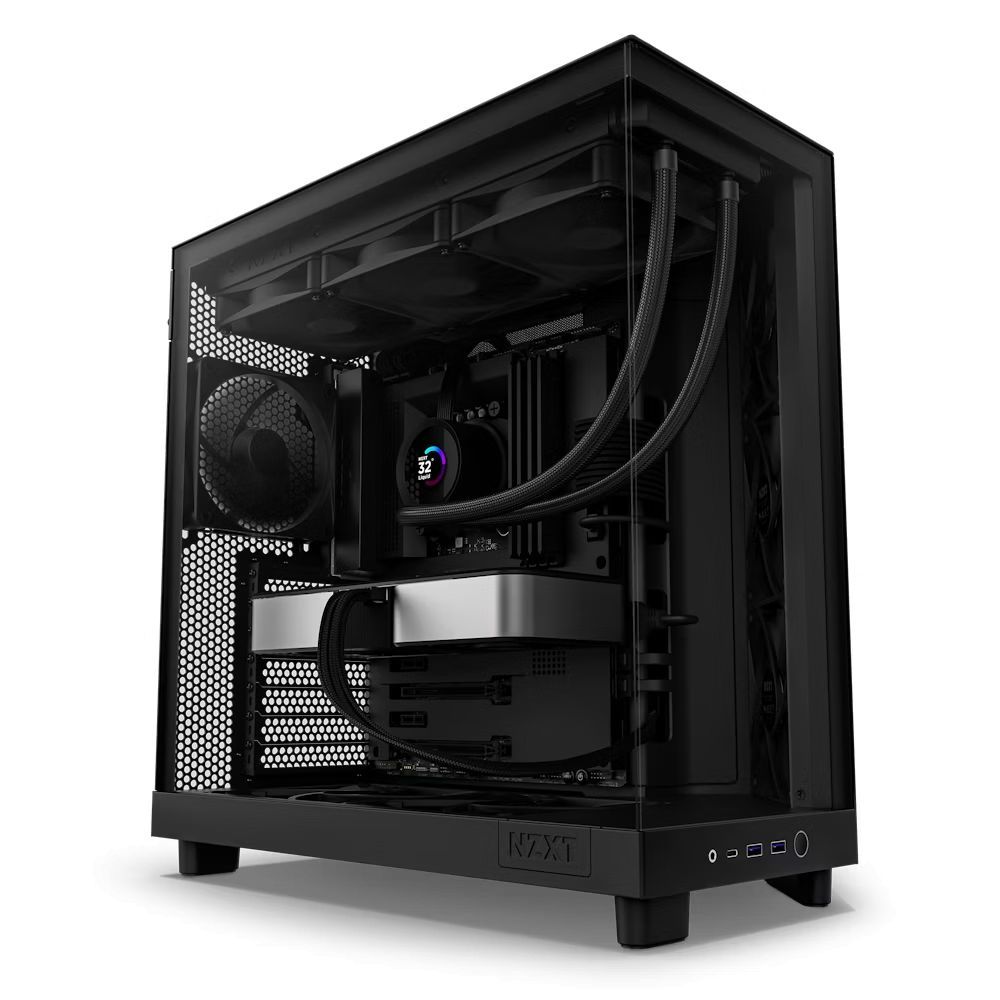 NZXT H6 Flow (2023) Tempered Glass Matte Black NZXT H6 Flow (2023) Tempered Glass Matte Black