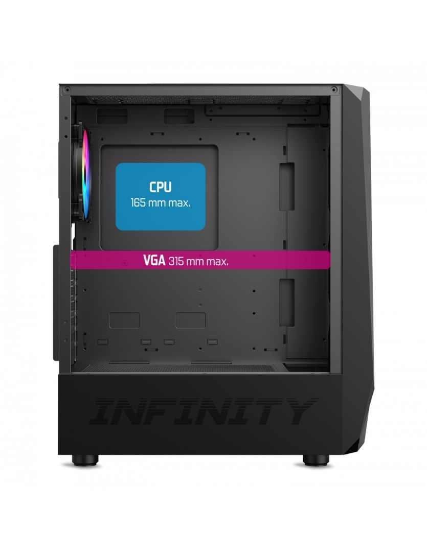 Spirit Of Gamer Intinity Dark Tempered Glass Black Spirit Of Gamer Intinity Dark Tempered Glass Black