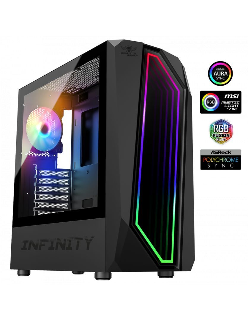 Spirit Of Gamer Intinity Dark Tempered Glass Black Spirit Of Gamer Intinity Dark Tempered Glass Black