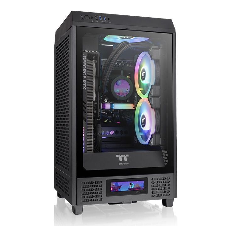 Thermaltake The Tower 200 Mini Chassis Tempered Glass Black Thermaltake The Tower 200 Mini Chassis Tempered Glass Black