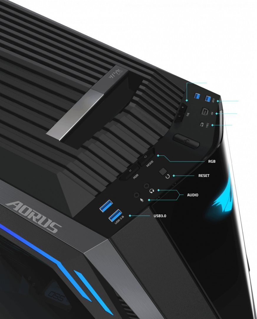 Gigabyte Aorus C700 Glass ARGB Tempered Glass Black Gigabyte Aorus C700 Glass ARGB Tempered Glass Black