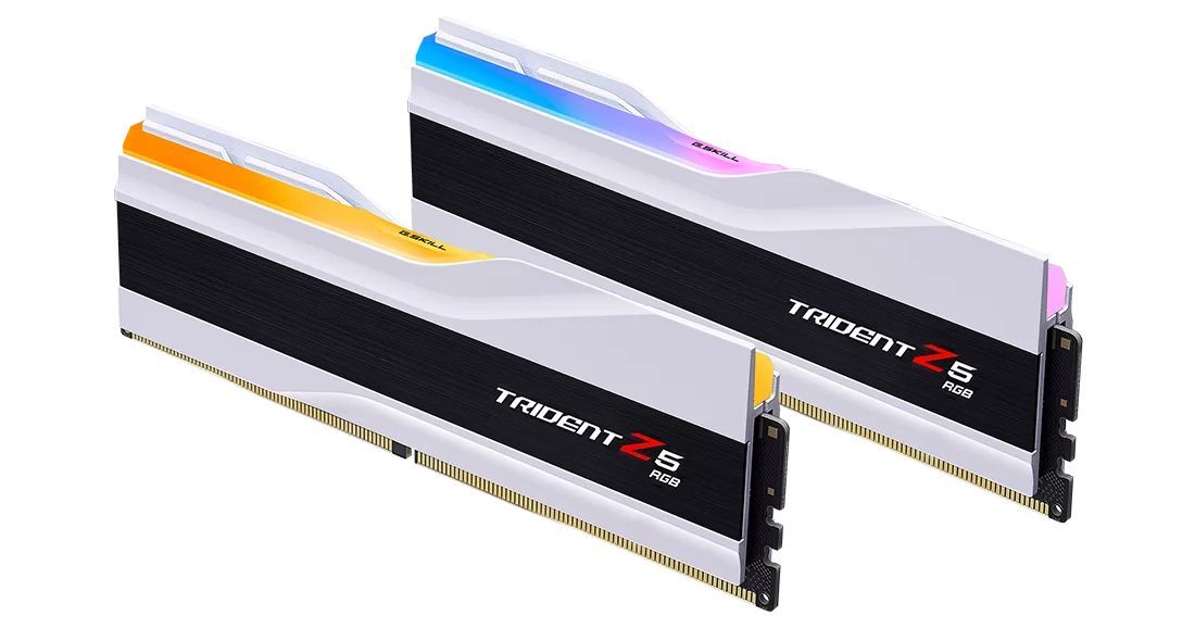 G.SKILL 32GB DDR5 6000MHz Kit(2x16GB) Trident Z5 RGB White G.SKILL 32GB DDR5 6000MHz Kit(2x16GB) Trident Z5 RGB White
