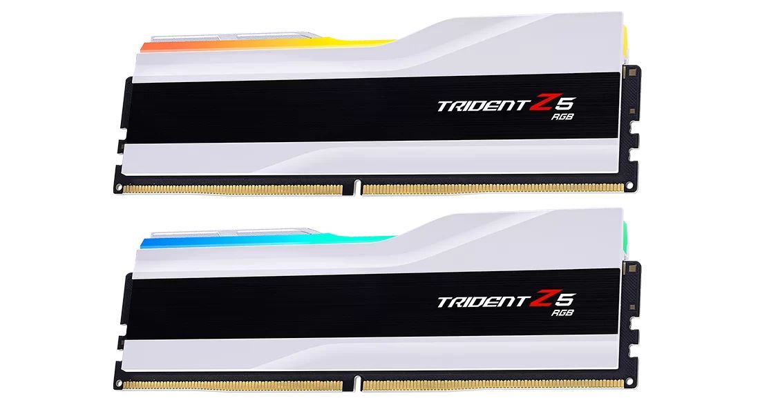 G.SKILL 32GB DDR5 6000MHz Kit(2x16GB) Trident Z5 RGB White G.SKILL 32GB DDR5 6000MHz Kit(2x16GB) Trident Z5 RGB White