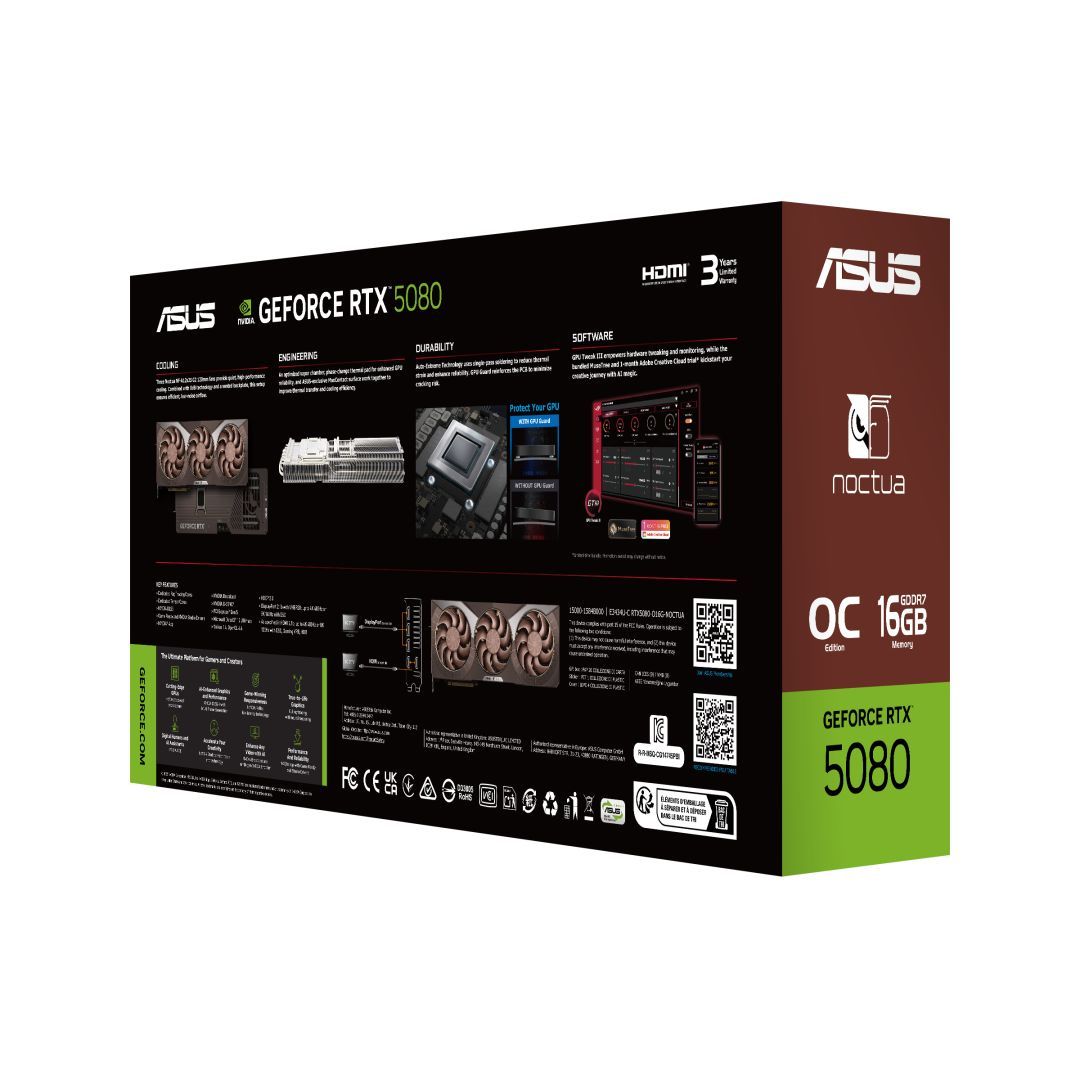 Asus RTX5080-O16G-NOCTUA Asus RTX5080-O16G-NOCTUA