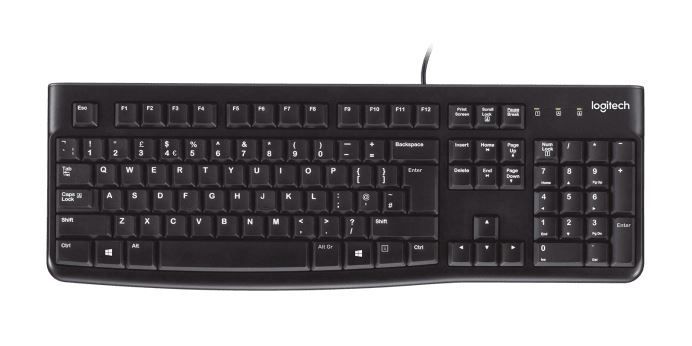 Logitech K120 USB billentyűzet Black UK Logitech K120 USB billentyűzet Black UK