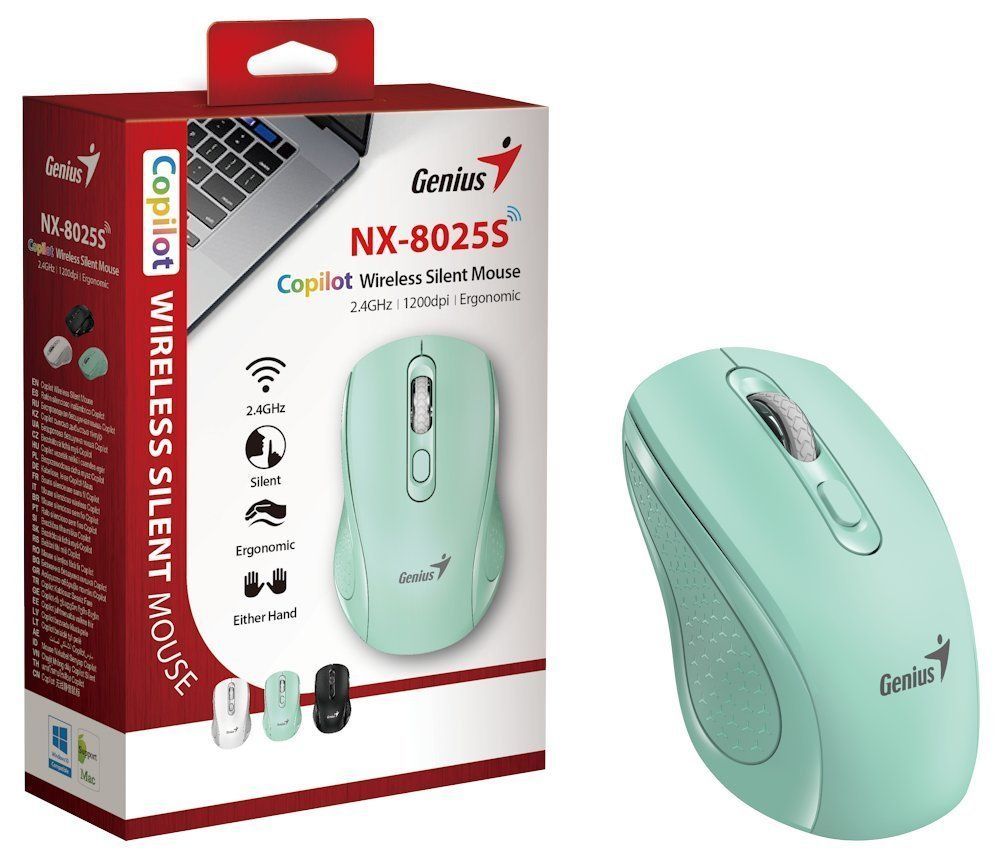 Genius NX-8025S Wireless Mouse Aquamarine