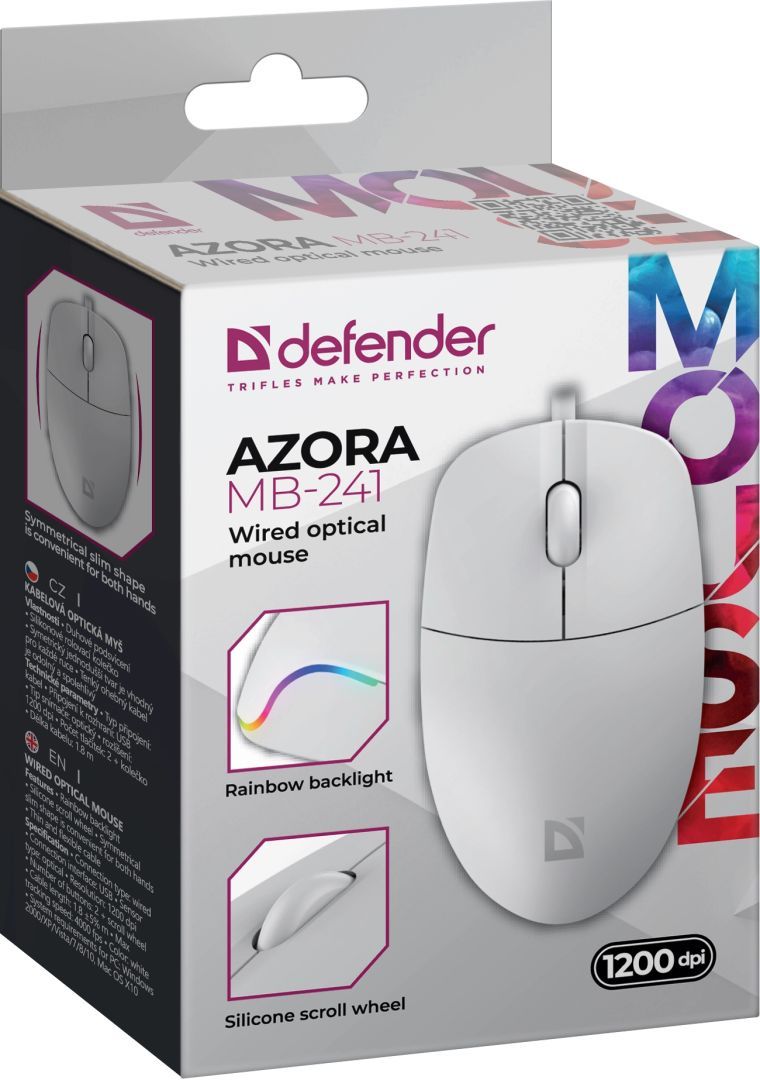 Defender Azora MB-241 Mouse White Defender Azora MB-241 Mouse White