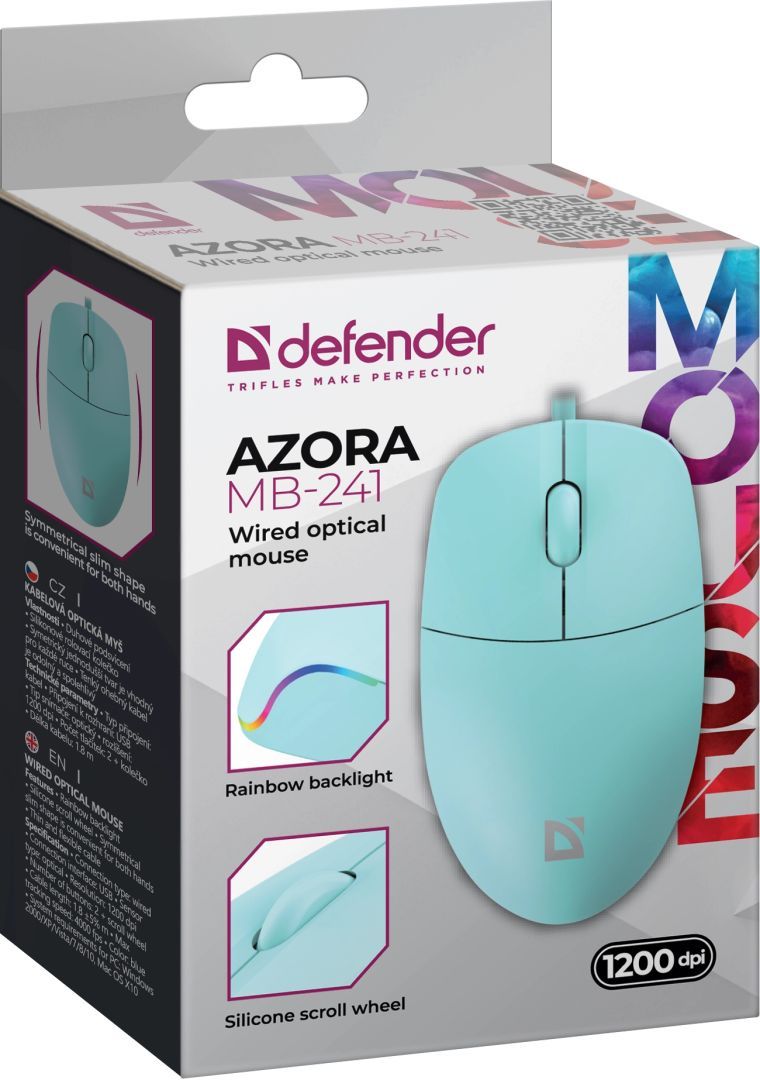 Defender Azora MB-241 Mouse Blue Defender Azora MB-241 Mouse Blue
