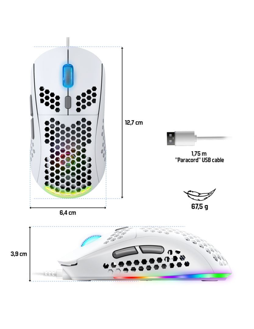 Spirit Of Gamer Pro M4 Gaming Mouse Artic Spirit Of Gamer Pro M4 Gaming Mouse Artic